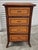 Vintage Late 20th Century Faux Bamboo & Rattan Chest of Drawers For Sale - Image 4 of 15
