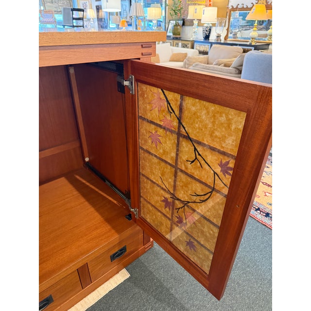 Berkeley Mills Audio/Visual Tansu Cabinet With Shoji Doors For Sale In San Francisco - Image 6 of 12