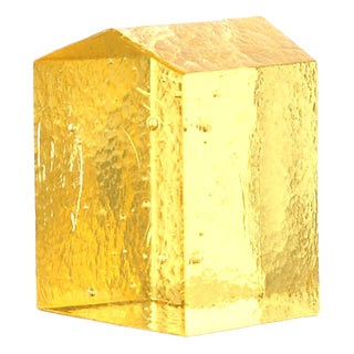 Vincent Van Gogh the Yellow House Glass Sculpture by Richard Rooze and Jaroslav Wasserbauer For Sale