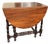 Antique Elite Furniture Co Mahogany Gate Leg Drop Leaf Expandable Table For Sale