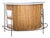 Arthur Umanoff Style Mid-Century Modern Curved Bamboo Tiki Bar For Sale