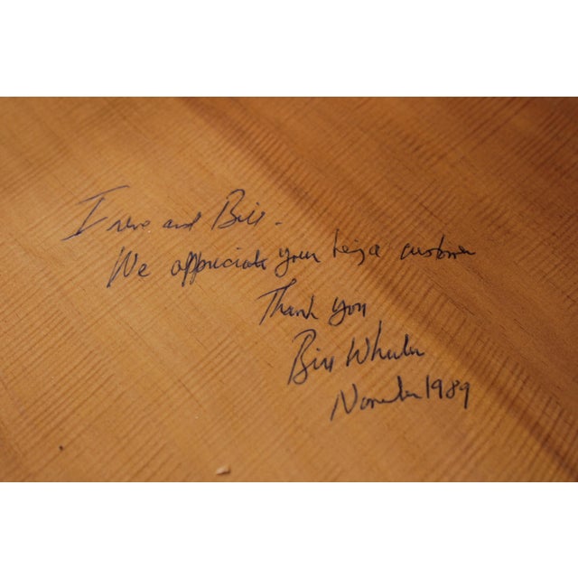 Eldred Wheeler Tiger Maple Highboy Hand Signed For Sale - Image 16 of 16