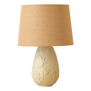 Ceramic Table Lamp attributed to Anna-Lisa Thomson for Upsala Ekeby, 1940s For Sale