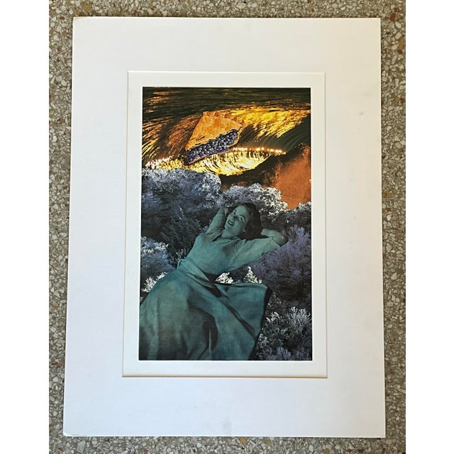 Surrealism Late 20th Century Vintage Boho Original Surrealist Collage For Sale - Image 3 of 6