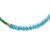 Turquoise Lapis Color Block Necklace For Sale - Image 4 of 7