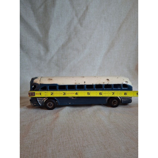 Up for sale is a highly desirable, all-original pre-war cast iron Greyhound Lines Bus manufactured by the renowned Arcade...