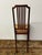 Federal Revival Inlaid Wood Rush Seat Side Chair, Vintage For Sale - Image 4 of 12