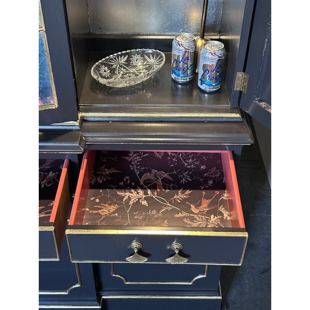 Chinoiserie Style Bar Cabinet For Sale - Image 10 of 12
