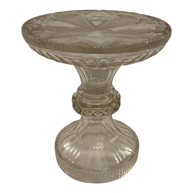 Early 19th Century Anglo Irish Cut Crystal Pedestal For Sale