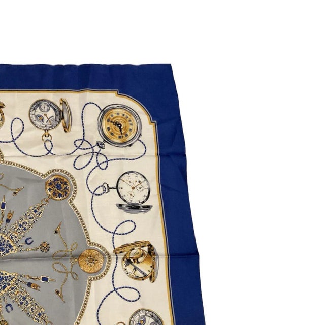 Rolex Geneve Swiss Vintage 90cm Silk Scarf For Sale - Image 10 of 10