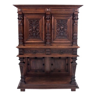 Figural Renaissance Cabinet, France, 1870 For Sale