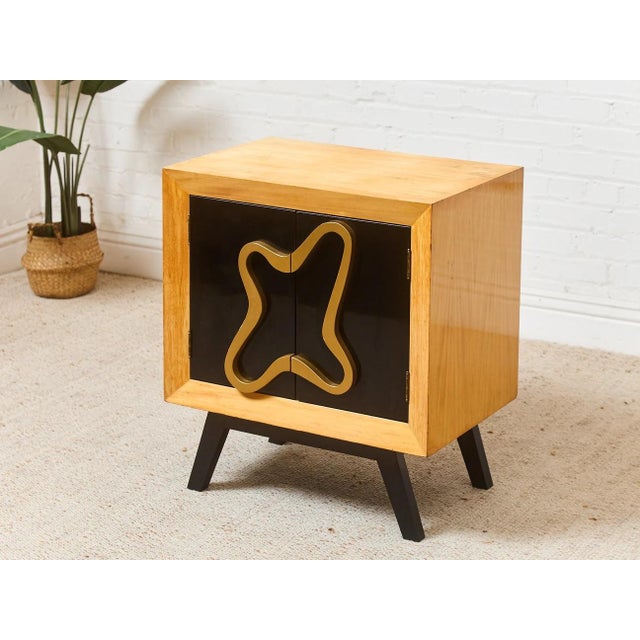 Wood Mid 20th Century Brown Saltman Paul Lazo Nightstands, Pair, Attributed For Sale - Image 7 of 12