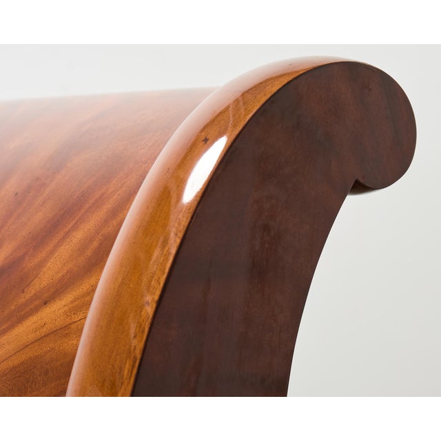 Ralph Lauren Villa America Mahogany Rattan Gondola Sleigh Bed For Sale In Sacramento - Image 6 of 18