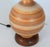 Tan Mid-Century Modern Ceramic and Walnut Lamp For Sale - Image 8 of 12