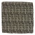 Handmade Usa Designer Fabric Geometric Woven Throw Pillow Cover Black Tan 22x22 For Sale