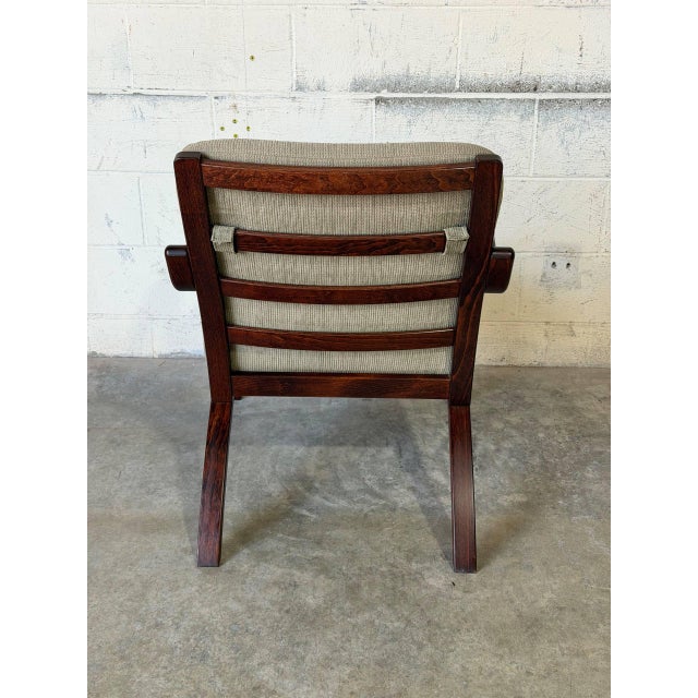 Wood Rosewood Bentwood Lounge Chair With Grey Upholstery Danish Mid-Century Modern 1970s For Sale - Image 7 of 8