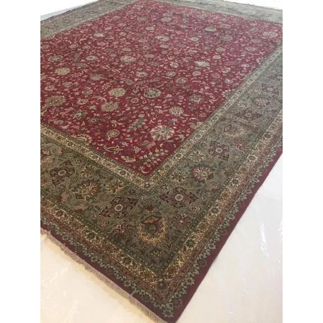 1960's Persian Tabriz Palace Rug, 14'3" X 16'10" For Sale In New York - Image 6 of 12
