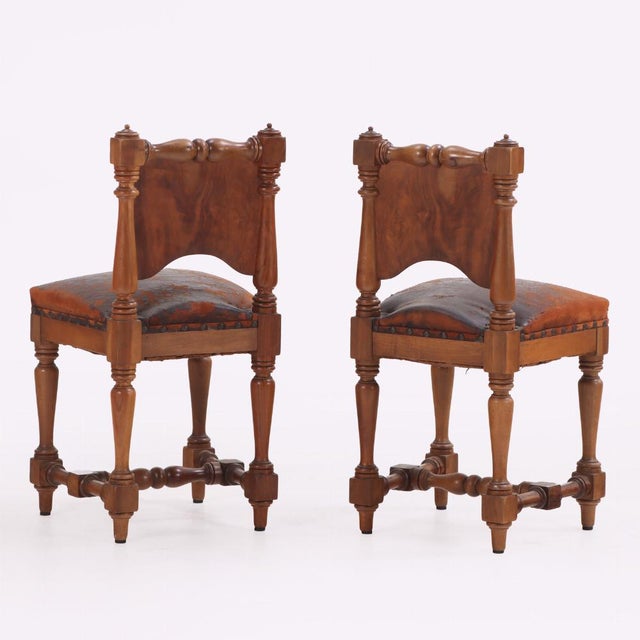 A Pair of Italian Renaissance Revival Mahogany 