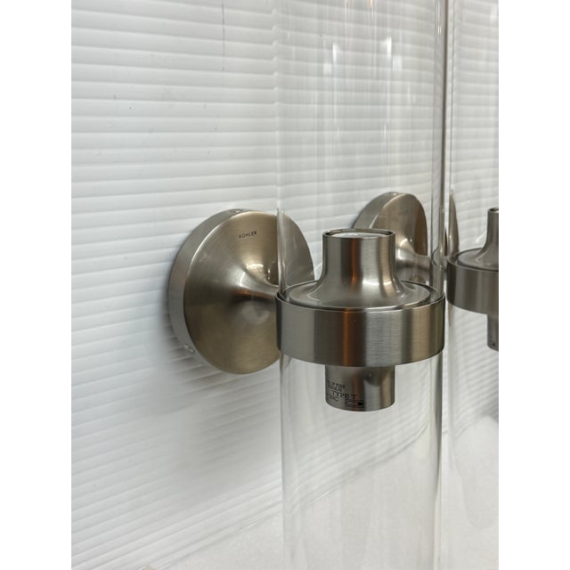 Silver Kohler Purist Wall Sconces, Pair For Sale - Image 8 of 11
