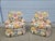 Cream Baker Furniture Floral Print Swivel Chairs For Sale - Image 8 of 15
