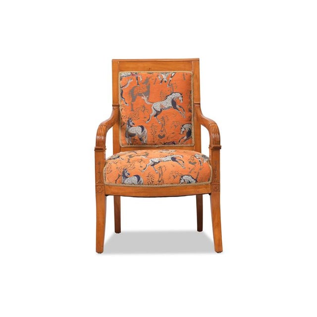 Seating Set in Cherry Wood, France, 1810s, Set of 5 For Sale - Image 4 of 13