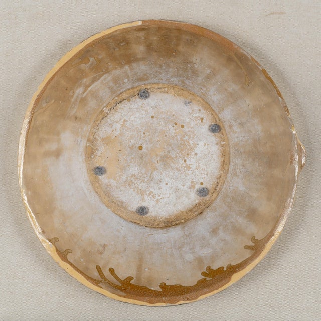 French Country Yellow Glazed Earthenware Tian Bowl, Rustic Provence For Sale - Image 11 of 11