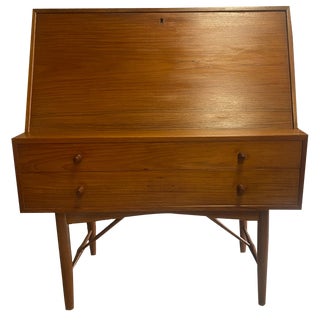 Teak Secretary by Lb Kofod-Larsen, 1950s For Sale