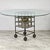 Postmodern 1980s Artisan Made Solid Bronze & Brass Dining Table With Beveled Glass Top For Sale - Image 3 of 9