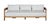 Paradiso Outdoor Teak Chaise - Light Gray Fabric For Sale - Image 9 of 11
