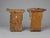 Gold Pair of 19th Century, Baroque Style Carved Giltwood and Polychrome Wall Brackets For Sale - Image 8 of 10