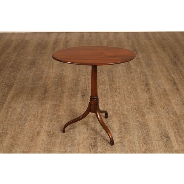 Kittinger Colonial Williamsburg Mahogany Oval Tilt Top Table For Sale - Image 15 of 18