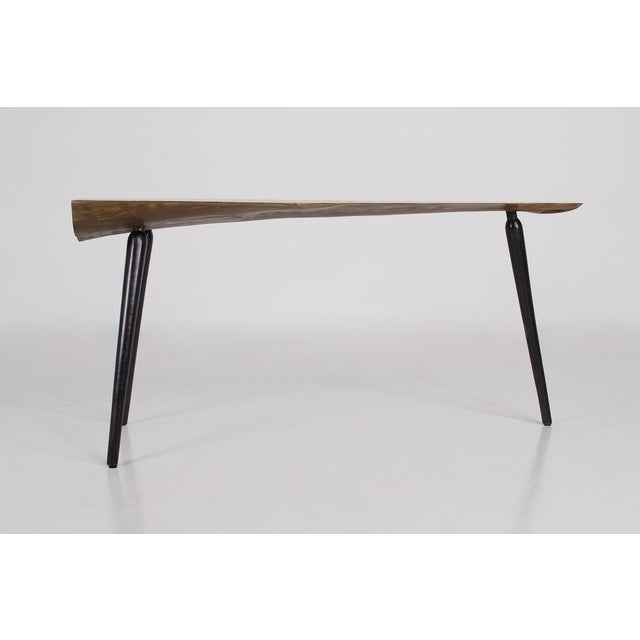 Mid-Century Modern Wabi-Sabi Tripod Coffee Table, 1950s For Sale - Image 3 of 12