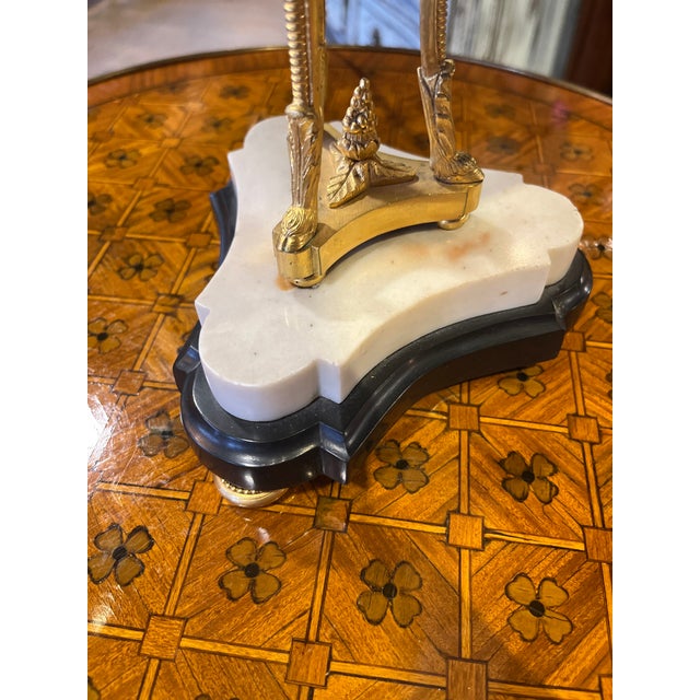 Pair 18th Century White Carrara Marble Cassolettes Lamps With Bronze Rams For Sale In Phoenix - Image 6 of 7