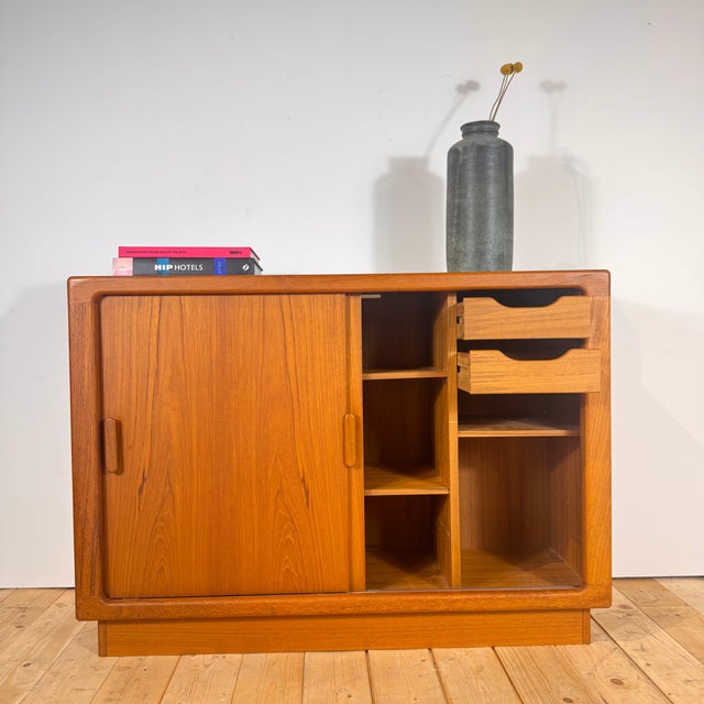 Danish Teak Sideboard with Sliding Doors, 1960s For Sale - Image 5 of 7
