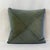 Custom-tailored handcrafted 20” pillow in royal blue velvet on deep yellow/gold tone fabric. Hidden zipper closure and...
