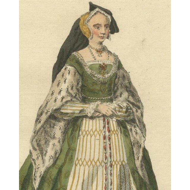 Jefferys, Habit of Jane Seymour, Queen to Henry Viii in 1536, Jefferys Plate, 1757, Engraving For Sale - Image 4 of 8