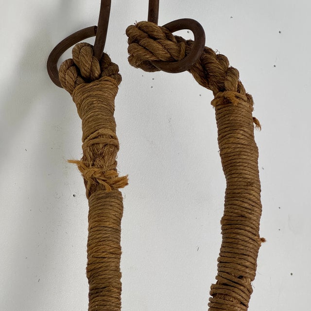 Unique Vintage Primitive Nautical Wood & Rope Ship Ladder, Wall/Garden Hanging Decor For Sale - Image 9 of 9