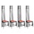 292 Chairs by Charles Rennie Mackintosh for Cassina, Italy, 1990s, Set of 4 For Sale