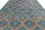 Modern Moroccan Style Hand-Knotted Wool Area Rug in Sky Blue and Terracotta For Sale - Image 12 of 12
