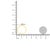 Metal 14K Yellow Gold Plated .925 Sterling Silver 1/20 cttw Miracle Set Diamond Promise Ring (J-K Color, I1-I2 Clarity) - Size 7 For Sale - Image 7 of 7