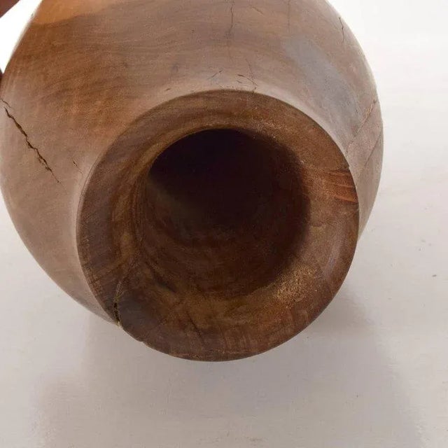 MidCentury Modern Wood Vase Sculptural Shape Chairish