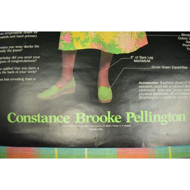 "Are You a Preppette?" Constance Brooke Pellington Color Poster (Nos) For Sale In New York - Image 6 of 8