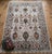 2000 - 2009 Ziegler Design Area Rug, Hand-Knotted Wool, Floral, 5x7, Silver & Teal For Sale - Image 5 of 12