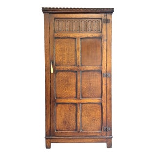 Large Antique Wardrobe in Oak, 1930s For Sale