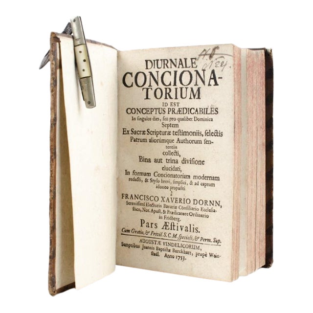Francisco Xaverio Dornn - Diurnale Concionatorium, 1753 For Sale