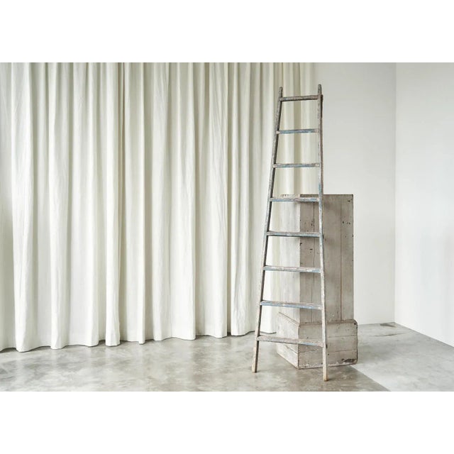 Antique Wooden Ladder in Beautifully Weathered Paint, Early 20th Century. Please note: this listing is for one ladder, but...