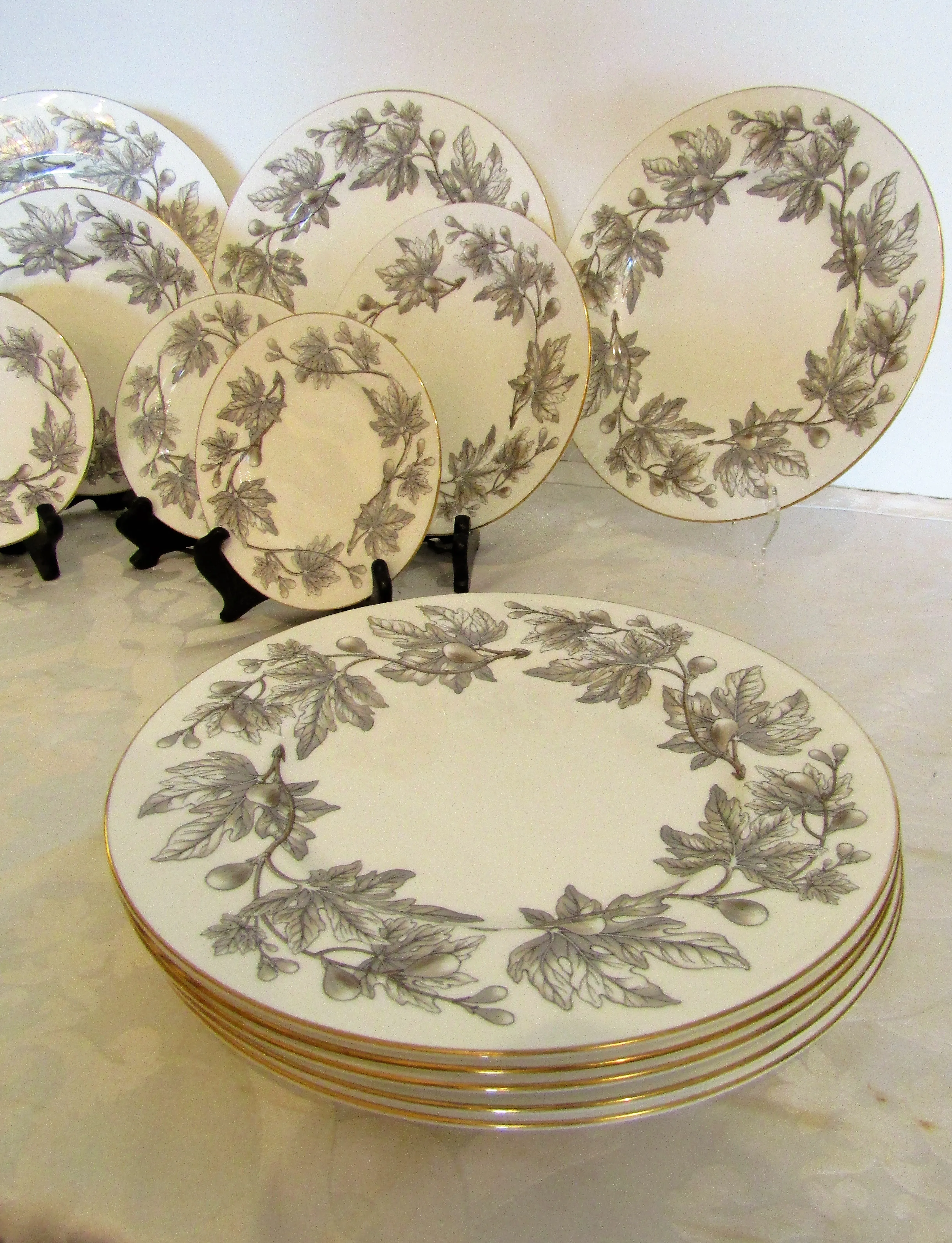 1960s Wedgwood Ashford Pattern Bone China - Set of 24 | Chairish