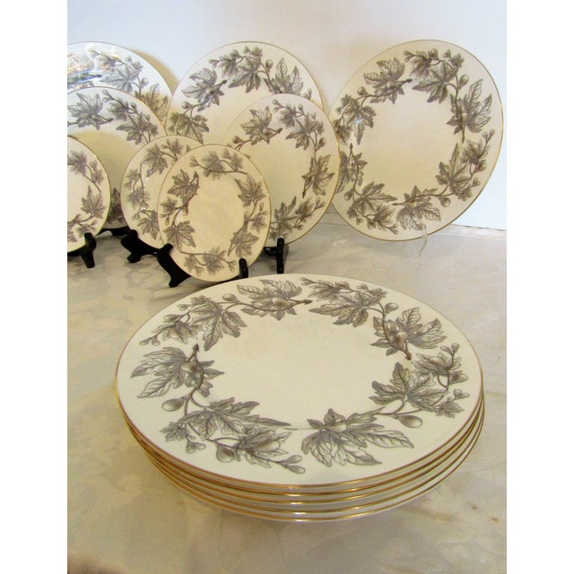 1960s Wedgwood Ashford Pattern Bone China - Set of 24 | Chairish