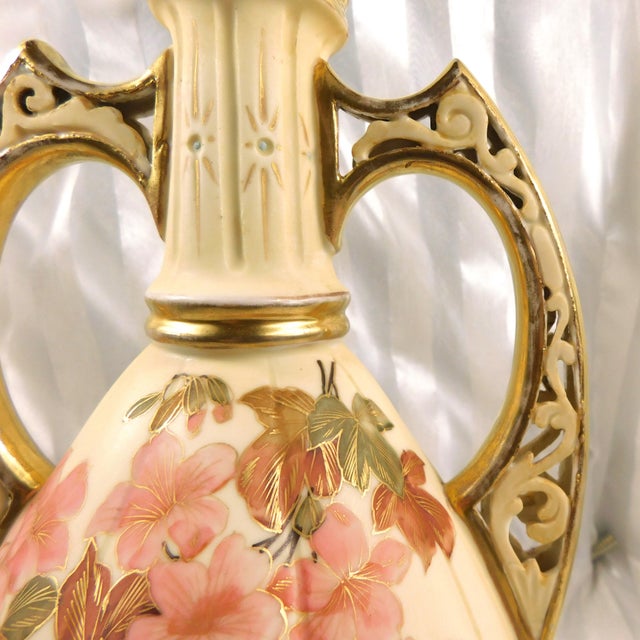 1940s Royal Rudolstat Vase or Jug With Reticulated Trim For Sale In San Francisco - Image 6 of 10