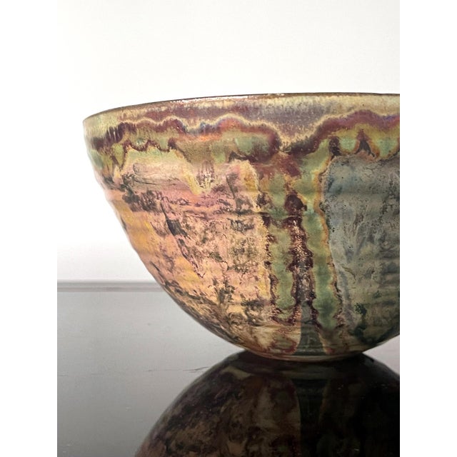 Ceramic Lusterware Bowl with Metallic Glaze by Beatrice Wood For Sale - Image 12 of 17